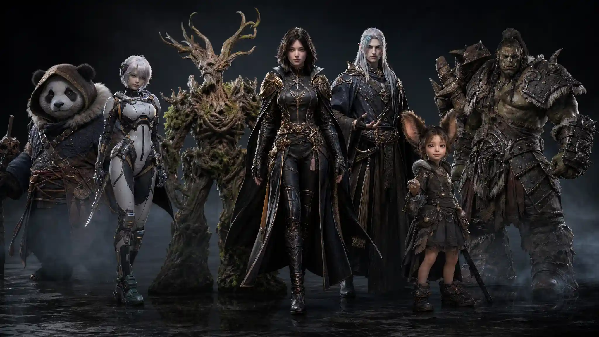 Original AI character examples for 3D model concepts